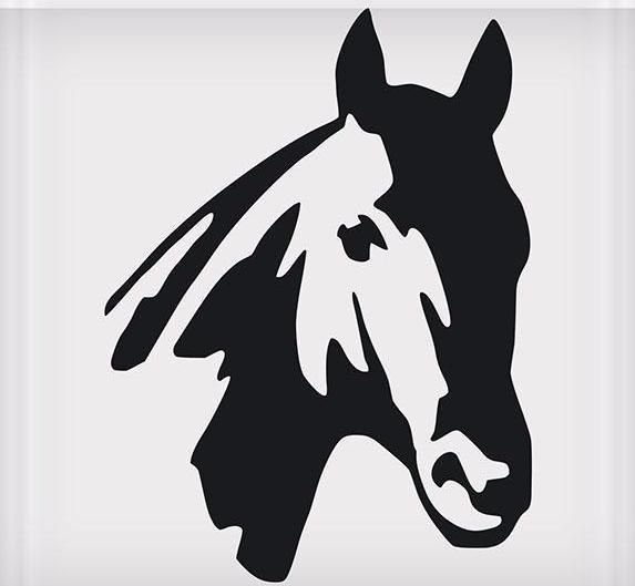 Трафарет лошади