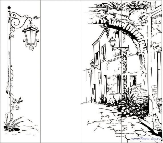 Эскиз двери