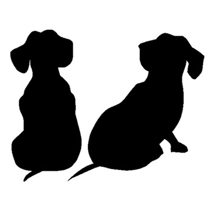 Силуэт щенка