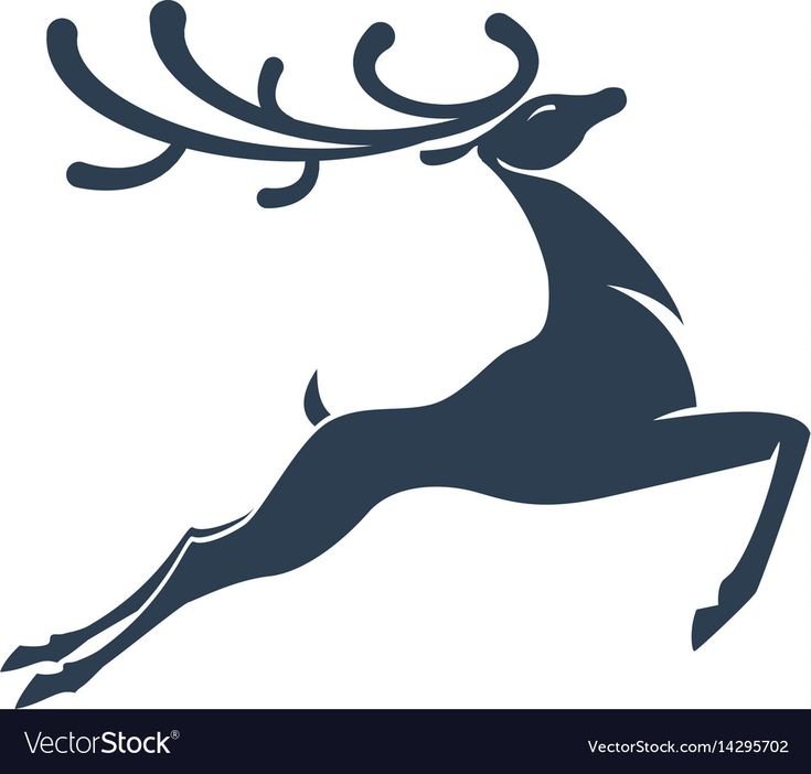 Силуэт оленя