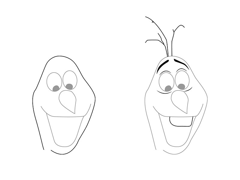 Герои мультфильмов карандашом