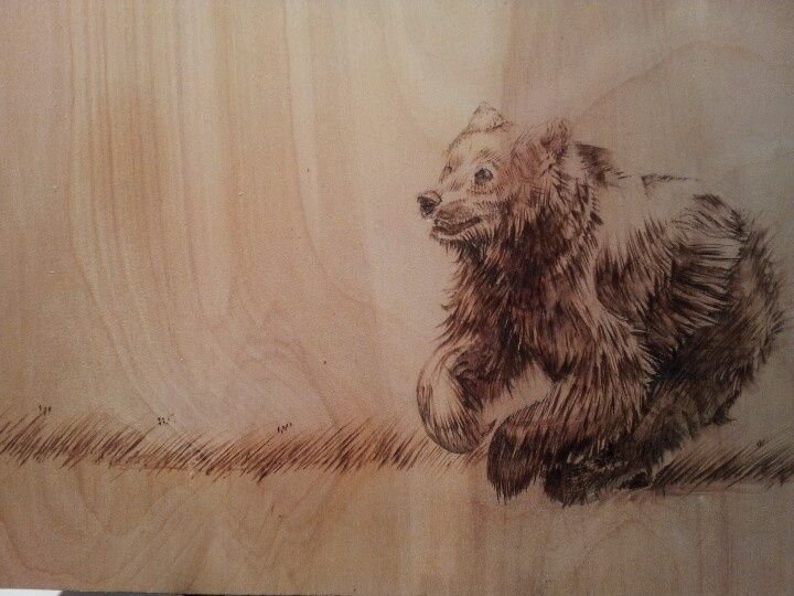 Медведь для выжигания