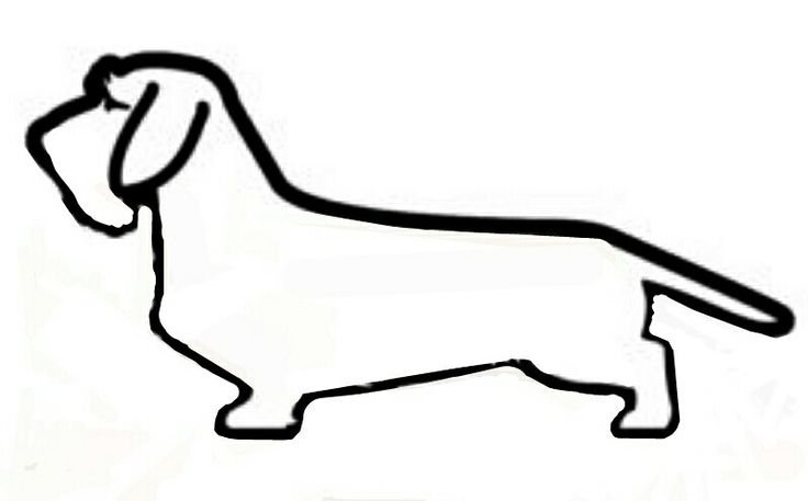 Трафарет собачки
