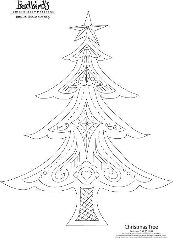 Рисуем елку ажурная елка