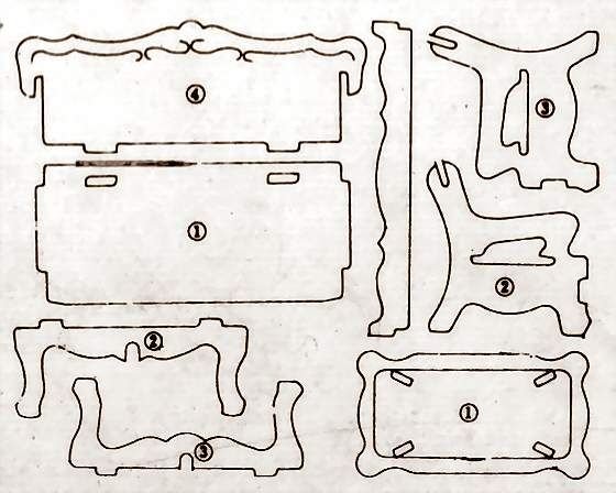 Мебель для кукольного домика чертежи
