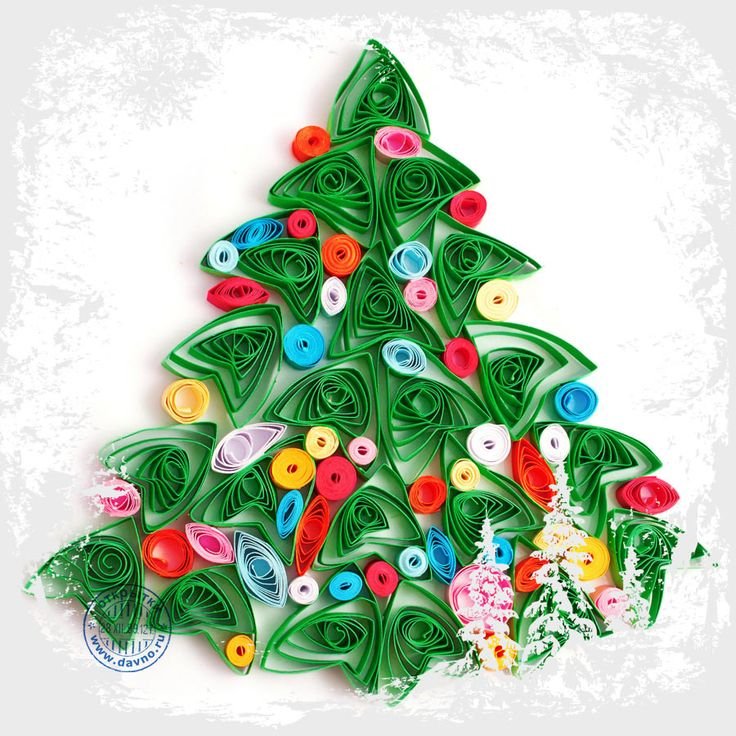 Квиллинг новый год для детей
