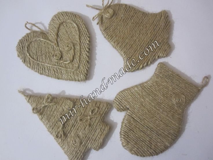 Игрушки из бечевки