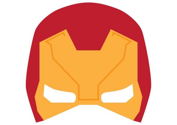 Маска супергероя для печати