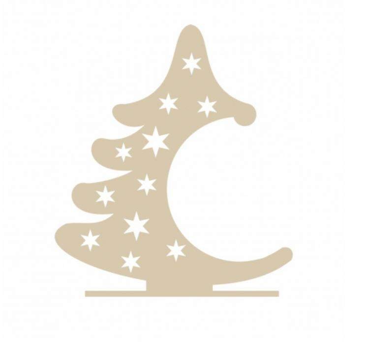 Елка трафарет на подстставке