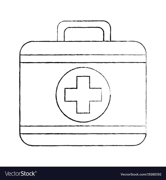 Аптечка раскраска для детей