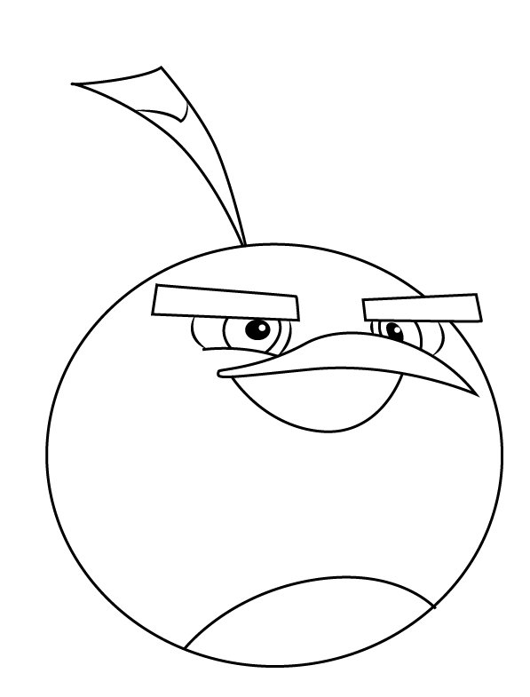 Angry Birds раскраска