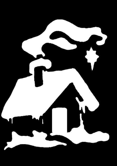 Трафареты на новый год для искусственного снега