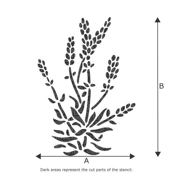 Трафарет Лаванда