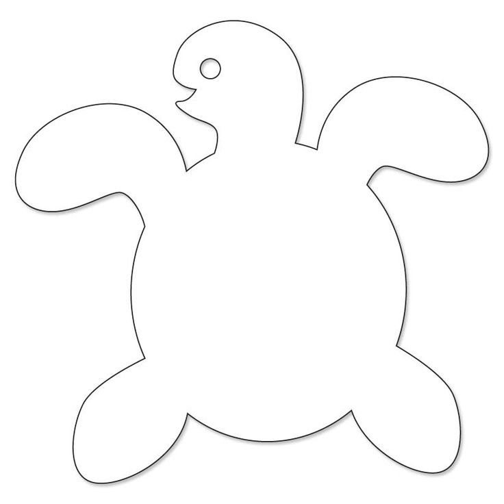 Трафарет черепахи для аппликации