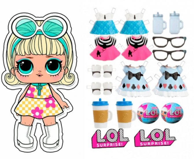 Lol бумажные куклы Лола Одевашки