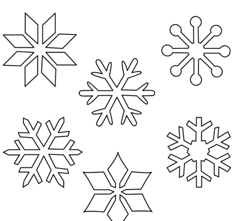 Шаблоны снежинок