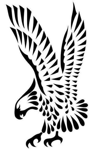 Трафарет орла для вырезания