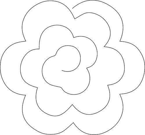 Цветы трафарет для вырезания