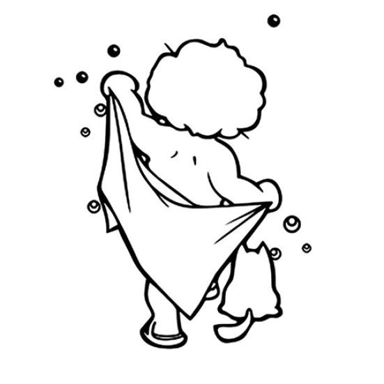 Наклейки на дверь ванной прикольные