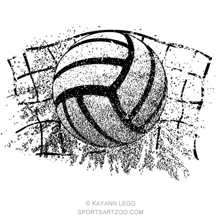 Волейбольный мяч эскиз