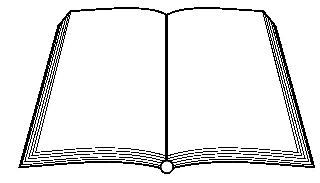 Открытая книга раскраска