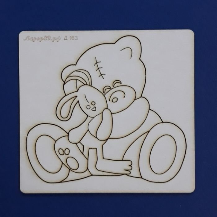 Трафарет Медвежонок для лепки