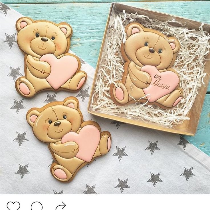 Пряник Медвежонок с сердцем