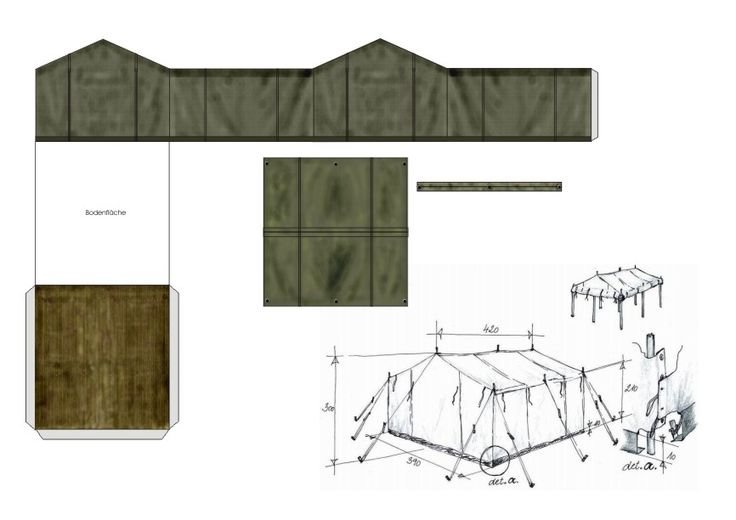 Палатка развертка