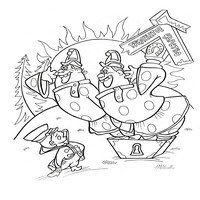 Вовка в тридевятом царстве раскраска