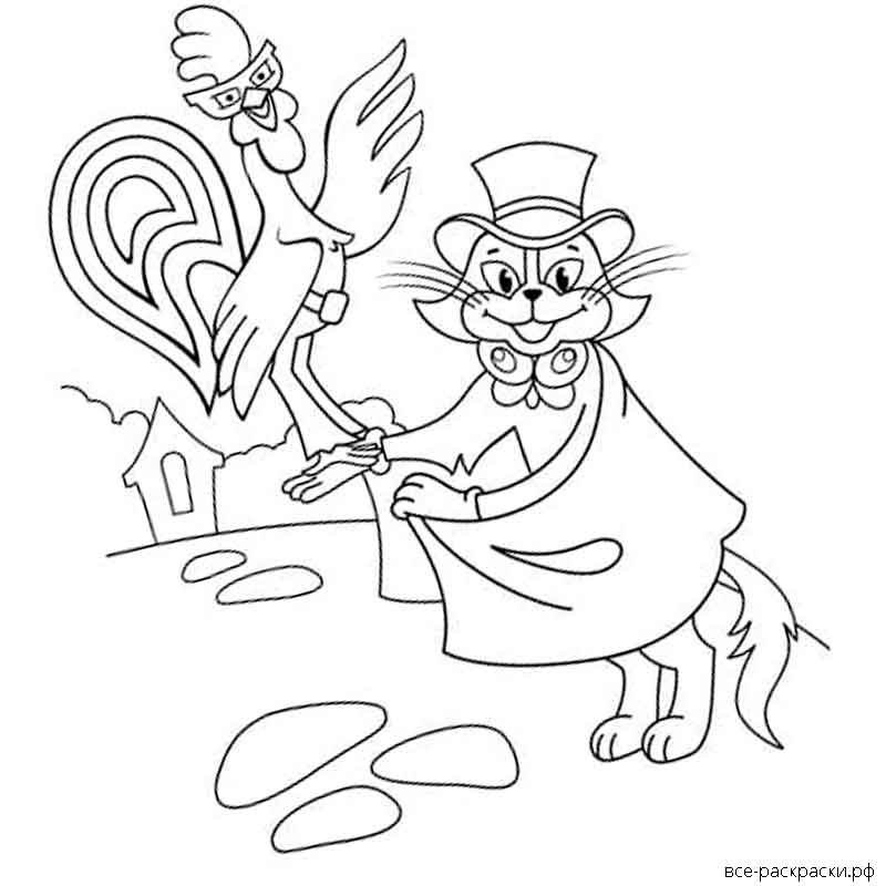 Раскраска из бременских музыкантов