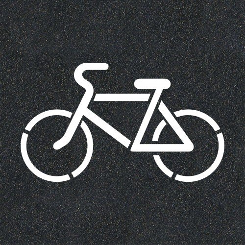 Разметка 1.24.6 велосипедная зона