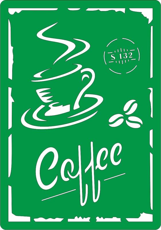 Трафарет Organic Coffee