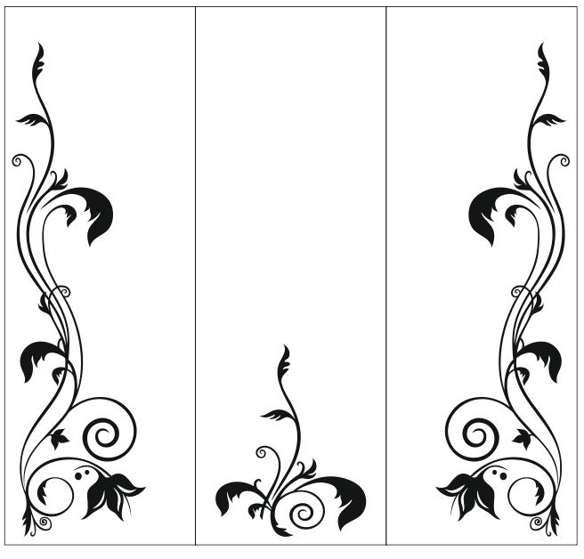 Трафаретные узоры на мебели