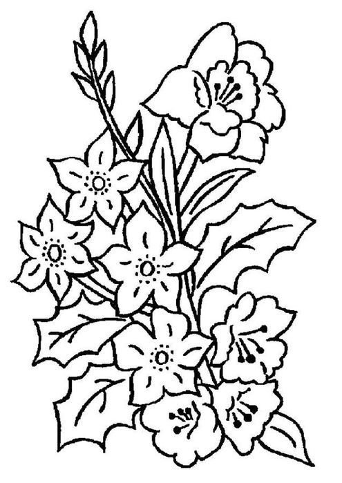 Цветы трафарет для выжигания