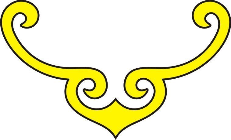 Башкирский орнамент бараньи рога