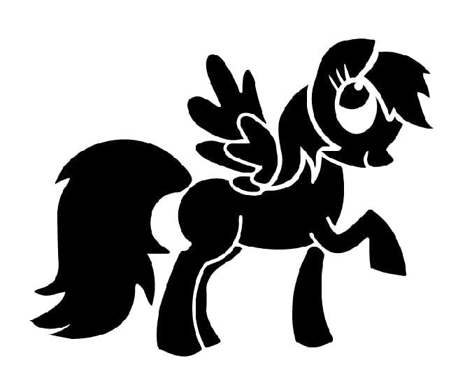 Трафарет пони