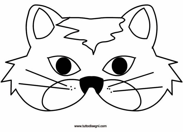 Трафареты масок животных