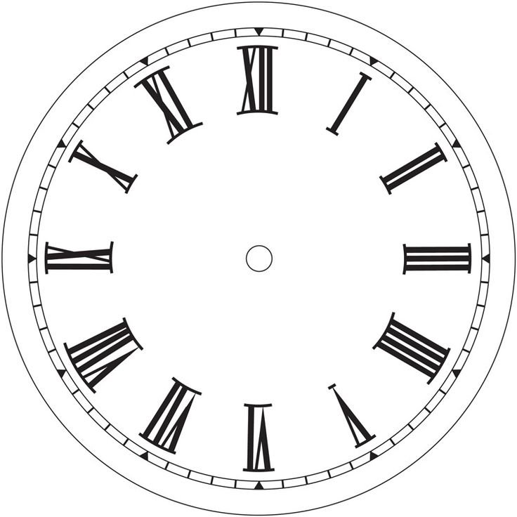 Циферблат винтажных часов без стрелок