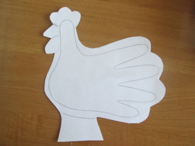 Дымковский петушок шаблон