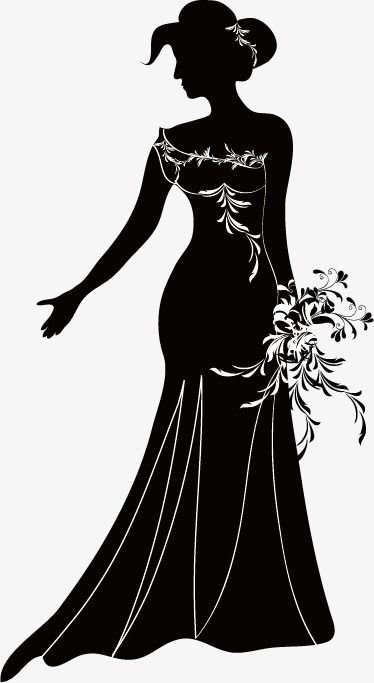 Силуэт дамы