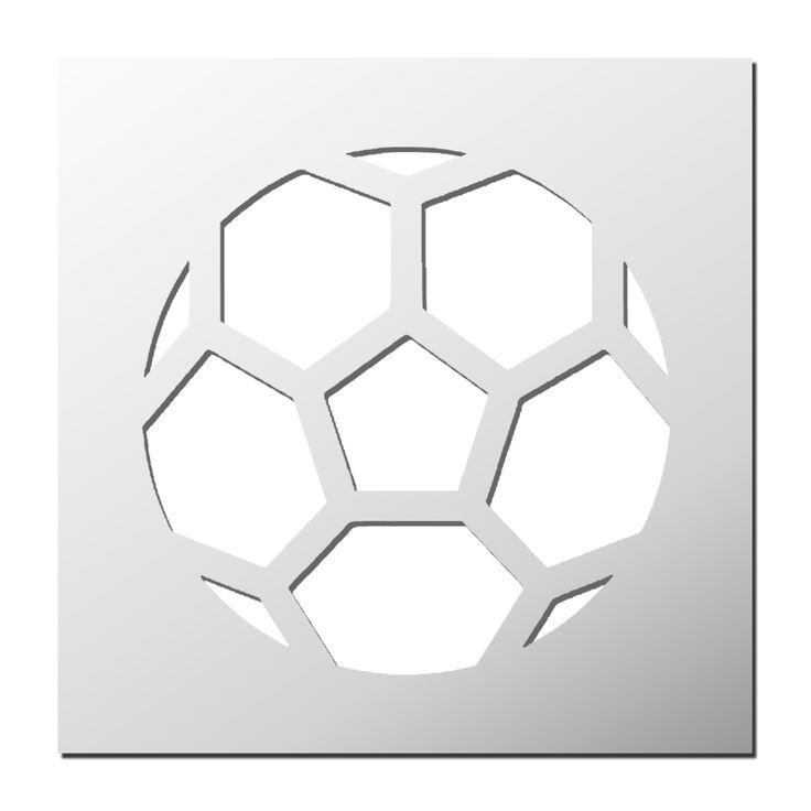 Футбольный мяч трафарет