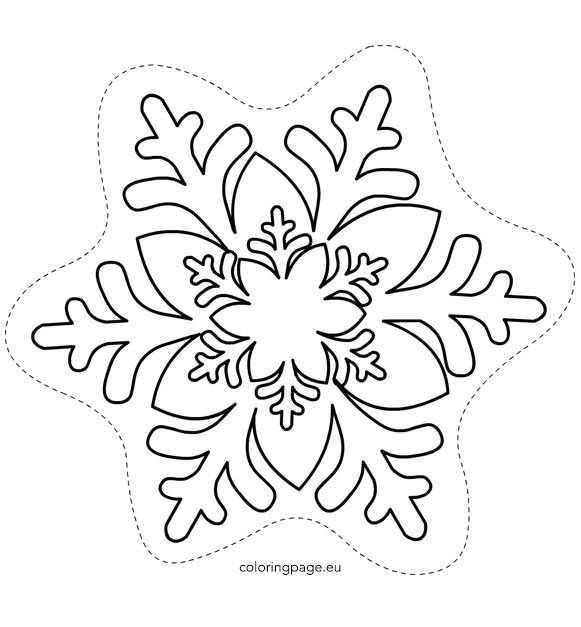 Трафарет «снежинки»