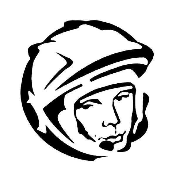 Гагарин рисунок