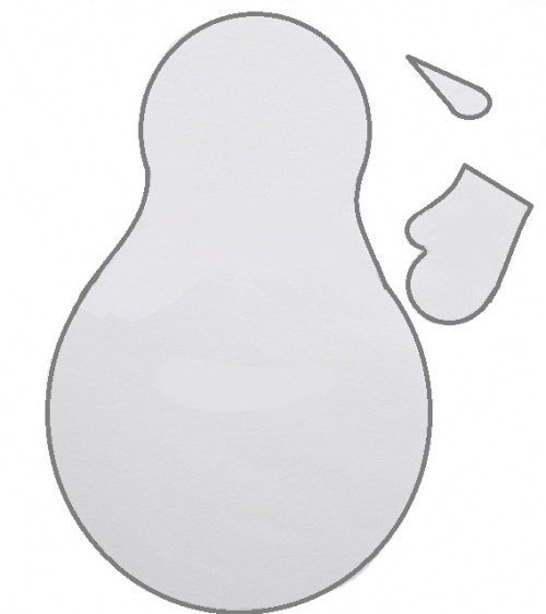 Снеговик из фетра своими руками с выкройками