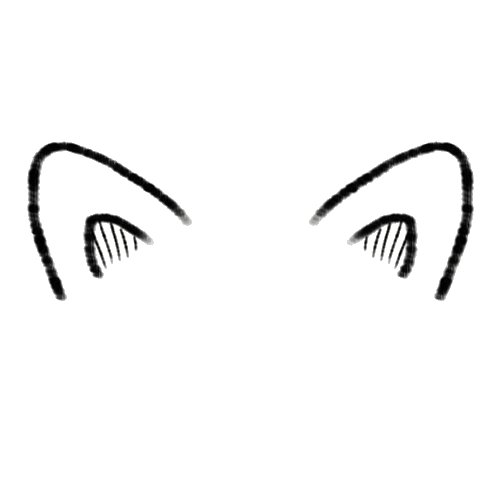 Ухо для фотошопа на прозрачном фоне