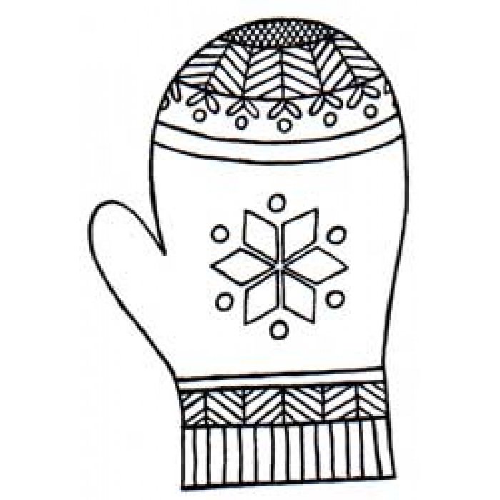 Варежки раскраска