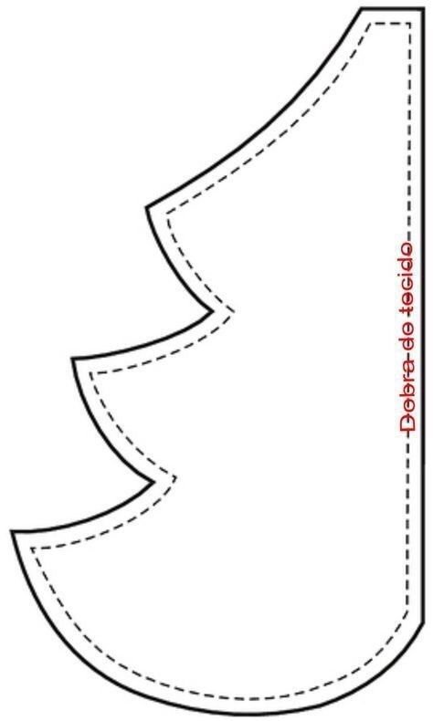 Выкройка елочки из ткани