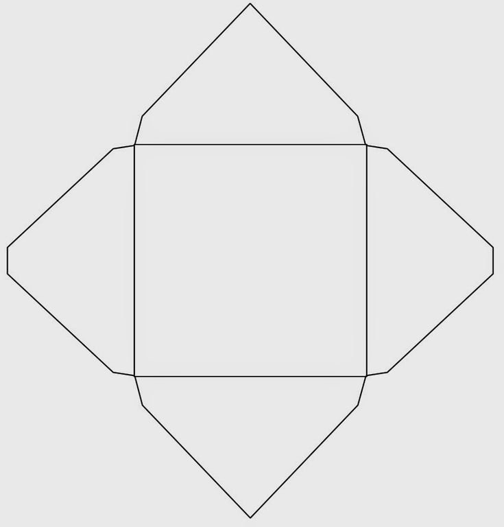 Развертка бумажного конверта