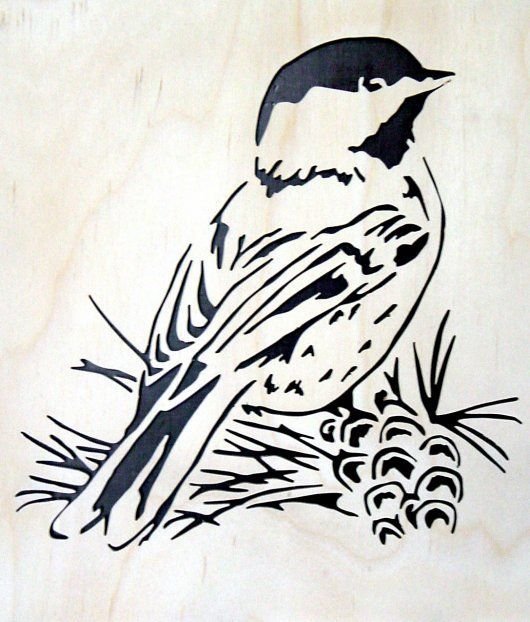 Птичка для выжигания