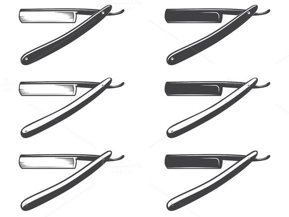 Опасная бритва вектор